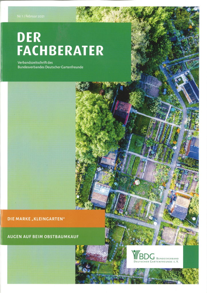 DER FACHBERATER Landesverband Thüringen der Gartenfreunde e.V.